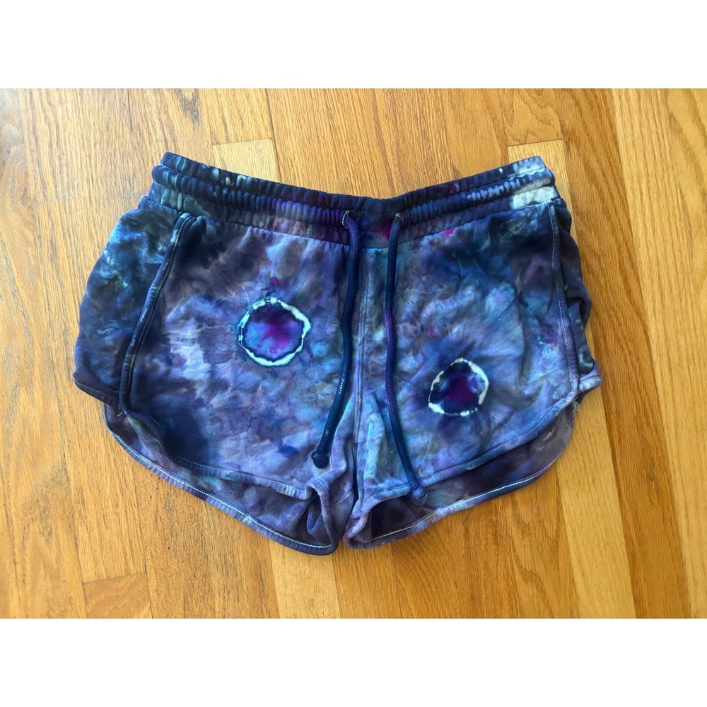 Universal Thread Ice Dyed Galaxy Lounge Shorts Purple Blue Upcycled Small